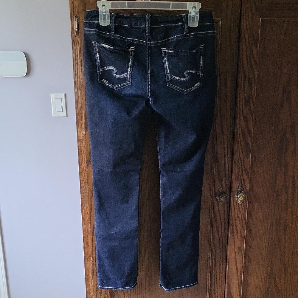 Silver Jeans Elyse Women's Dark Indigo Straight Leg Jeans